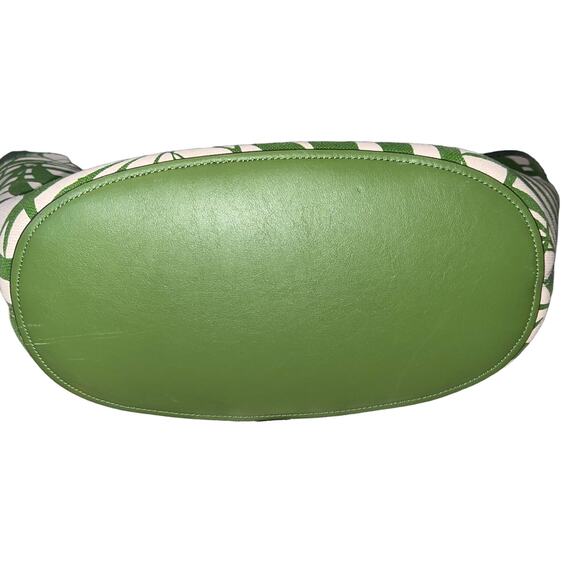 Kate Spade The Pier Palm Fronds Canvas Medium Tropical Boho large Tote purse - Picture 4 of 9